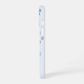 ネイビーとライトブルーのスマホケース  夏 iPhone 16ケース (左側面)