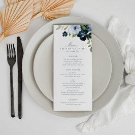 ネイビーとライトブルー結婚のメニュー メニュー