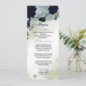 ネイビーと埃っぽい青い花々が緑結婚色に メニュー (スタンド正面)