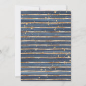 ネイビーと赤面と金ゴールドフレ結婚ーム 招待状 (裏面)