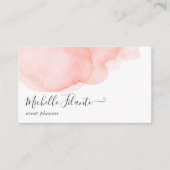 ネイビーと赤面の水色 名刺 (正面)