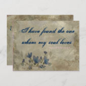 ネイビーと赤面ヴィンテージはがき 案内ポストカード (正面/裏面)