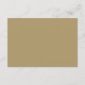 ネイビーと金ゴールドの結婚マスカレードの挿入カード エンクロージャーカード (裏面)