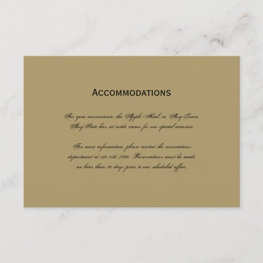 ネイビーと金ゴールドの結婚マスカレードの挿入カード エンクロージャーカード (正面)