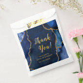 ネイビーと金ゴールドアゲート誕生日ありがとう フェイバーバッグ (封をした状態)