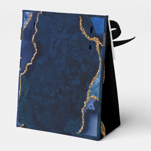 ネイビーと金ゴールドアゲート誕生日ありがとう フェイバーボックス (裏面サイド)