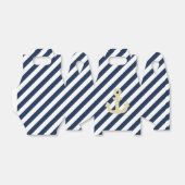 ネイビーと金ゴールドグリッターの航海のいかり特典ボックス フェイバーボックス (折り畳みなし)