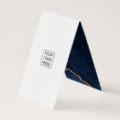 ネイビーと金ゴールド大切アゲート石名刺 名刺 (裏面)