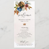 ネイビーと錆の水の色ボホフローラ背 プログラム (正面)