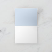 ネイビーのウェディングドレス ブライダルシャワー 感謝カード (内部)