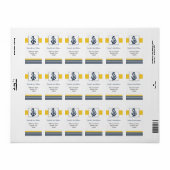 ネイビーのストライプ、錨、 nautical 結婚ラベル ラベル (フルシート)