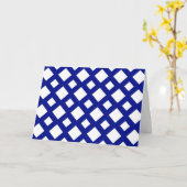 ネイビーのホワイトダイヤモンド カード (黄色い花)