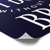 ネイビーのライトのストリングス　BBQでは「I do」とは言えない ポスター (角)