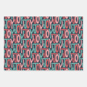 ネイビーの休日の結婚式 ラッピングペーパーシート (正面2)