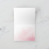 ネイビーの優しい色合いの花柄と、素朴な印象のカリグラフィーが美しい「ありがとう」 サンキューカード (内部)