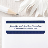 ネイビーの冬の住所 シール (インサイチュ)