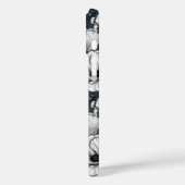 ネイビーの白いケシ Case-Mate iPhoneケース (裏面 / 左)