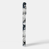 ネイビーの白いケシ Case-Mate iPhoneケース (裏面 / 右)