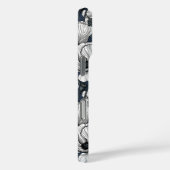 ネイビーの白いケシ Case-Mate iPhoneケース (裏面 / 右)