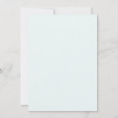 ネイビーの絵のようなボタニカルウェディング 招待状 (裏面)