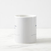 ネイビーの線画 不動産エージェント コーヒーマグカップ (中央)