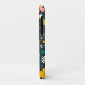 ネイビーの花園の幻想的な春のパターン Case-Mate iPhoneケース (裏面/左)