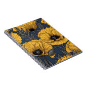 ネイビーの黄色いケシ ノートブック (右側)