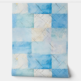 ネイビーはっきりしたブルーインディゴカラー紙テクスチャ 壁紙