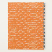 ネイビーはっきりしたラスト抽象芸術級植物学モノグラム プランナー手帳 (裏面)