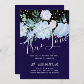 ネイビーアクアブルー結婚フローラ予算 (正面/裏面)