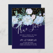 ネイビーアクアブルー結婚フローラ予算 (正面/裏面)