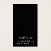 ネイビーアゲート金ゴールドグリッターイヤリングディスプレイカード (裏面)