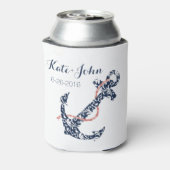 ネイビーアンドコーラルいかりビーチ結婚式 缶クーラー (缶裏面)