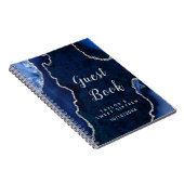 ネイビーアンドシルバーアガテSweet sixteenゲストブック ノートブック (右側)