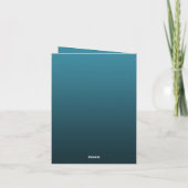 ネイビーアンドホワイトエレガントウェディング招待状ポートレート 招待状 (裏面)