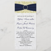 ネイビーイエローリフェイクボンディアマンテ結婚ル プログラム (正面)