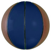 ネイビーインディゴ無地のカラー |おクラシックよびエレガント バスケットボール (縦)