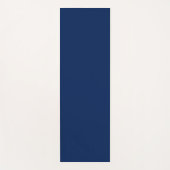 ネイビーインディゴ無地のカラー |おクラシックよびエレガント ヨガマット (正面)