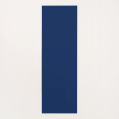ネイビーインディゴ無地のカラー |おクラシックよびエレガント ヨガマット (裏面)