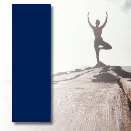 ネイビーインディゴ無地のカラー |おクラシックよびエレガント ヨガマット