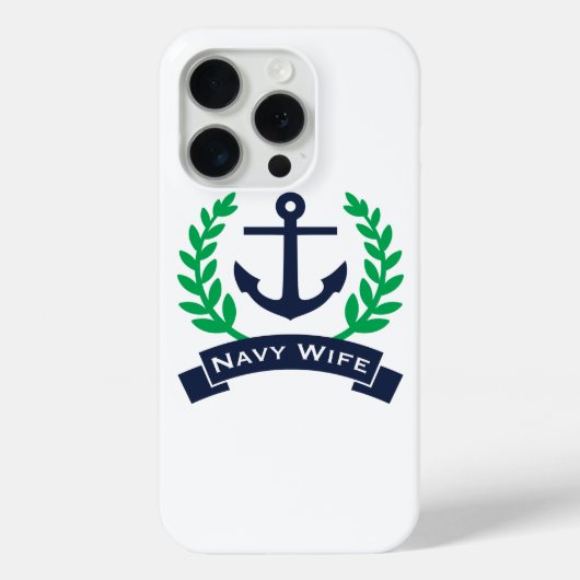 ネイビーウィットいかり Case-Mate iPhoneケース (裏面)