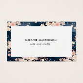 ネイビーウェーブ桜フローラ注文サンキューカード (裏面)