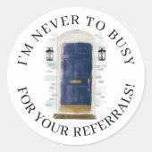 ネイビーウォーターカラーフロントドア実在エステート紹介 ラウンドシール (正面)