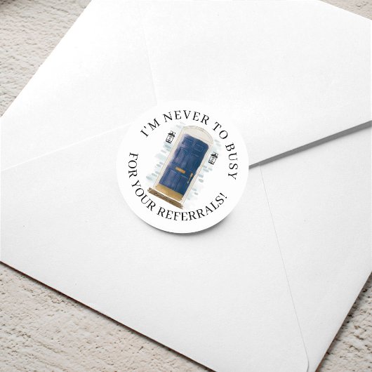 ネイビーウォーターカラーフロントドア実在エステート紹介 ラウンドシール