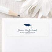 ネイビーエクセレーションハット差出人住所ラベル ラベル (インサイチュ)