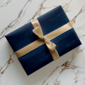 ネイビーエレガントウォータカラーインク&ゴールデンジュエルズラップ ラッピングペーパーシート