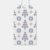 ネイビーエレガントウォーター・カラー・インク&ゴールデン・ジュエル ギフトタグ (裏面)