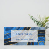 ネイビーエレガントブルアゲート金ゴールドギフト券 (スタンド正面)