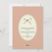 ネイビーエレガントブルーと埃っぽいバラクリスマスフォト シーズンカード (裏面)