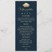 ネイビーエレガントブルーと金ゴールド卒業 メニュー (正面)